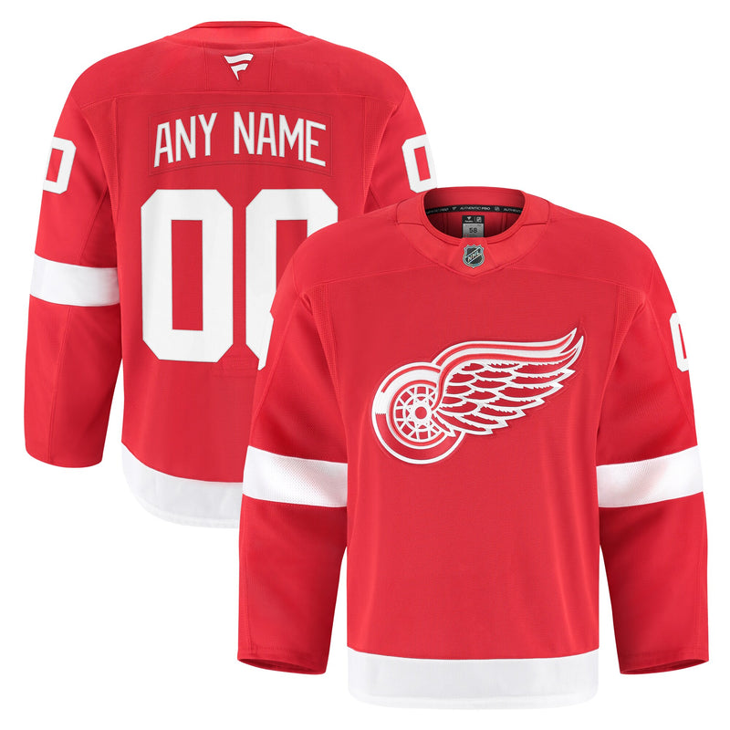 Detroit Red Wings Fanatics Red Home Authentic Pro Custom Jersey