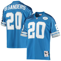 Detroit Lions 1991 Barry Sanders Mitchell & Ness Blue Authentic Throwback Retired Player Jersey