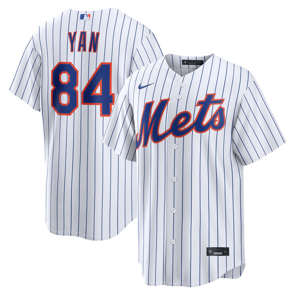 New York Mets Jefry Yan Nike White Home Replica Jersey