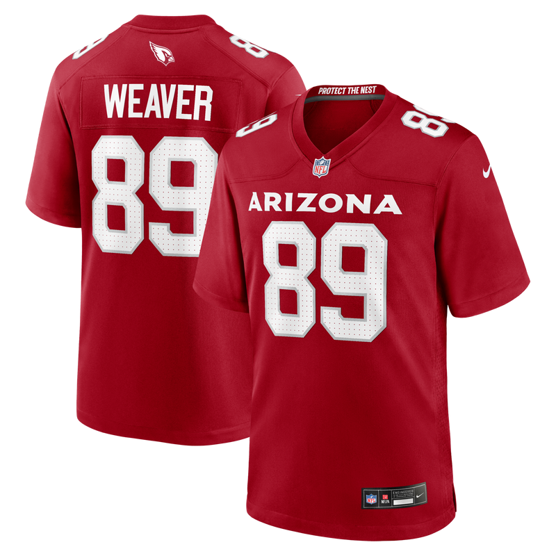 Arizona Cardinals Xavier Weaver Nike Cardinal Team Game Jersey