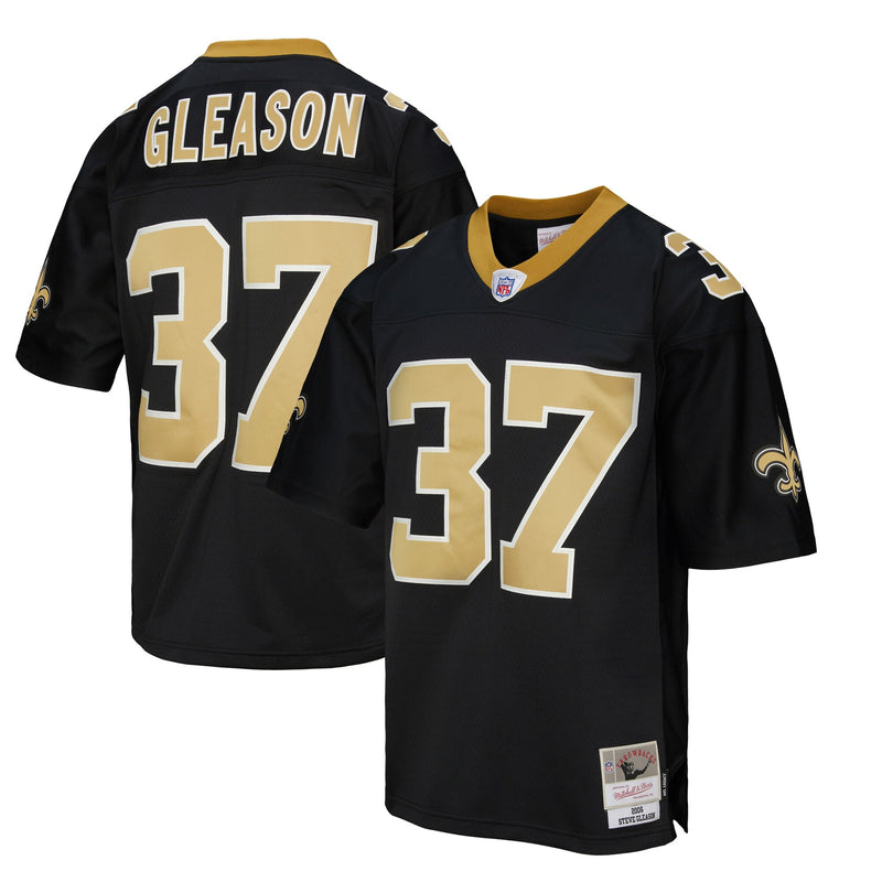 New Orleans Saints Steve Gleason Mitchell & Ness Black Legacy Replica Jersey