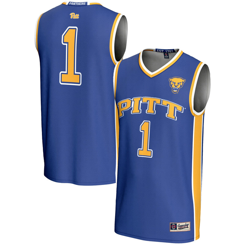 #1 Pitt Panthers GameDay Greats Lightweight Basketball Jersey - Royal