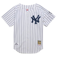 New York Yankees Derek Jeter Mitchell & Ness White 2014 Cooperstown Collection Authentic Throwback Jersey