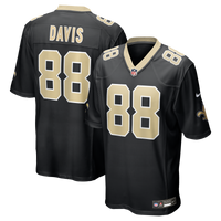 New Orleans Saints Shaquan Davis Nike Black Game Jersey