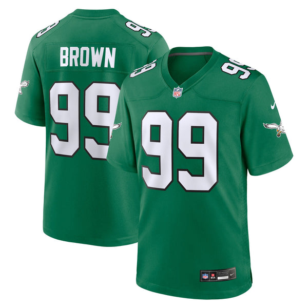 Philadelphia Eagles Jerome Brown Nike Kelly Green Retired Player Alternate Game Jersey