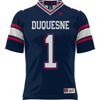#1 Duquesne Dukes GameDay Greats Football Jersey - Blue
