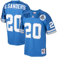 Detroit Lions 1993 Barry Sanders Mitchell & Ness Blue Authentic Throwback Retired Player Jersey