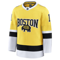 Boston Bruins Jeremy Swayman Fanatics Gold 2026 NHL Stadium Series Premium Jersey