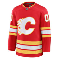Calgary Flames Fanatics Red Home Premium Custom Jersey