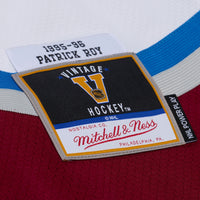 Colorado Avalanche Patrick Roy Mitchell & Ness White 1995 Power Play Jersey