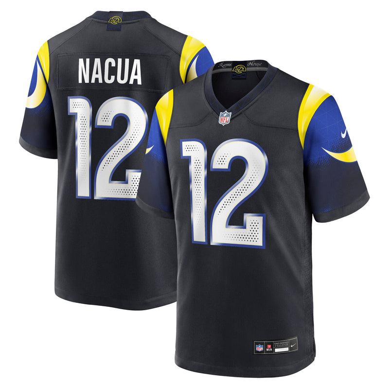 Los Angeles Rams Puka Nacua Nike Midnight Blue 2025 Rivalries Collection Game Jersey
