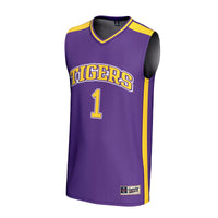 #1 LSU Tigers GameDay Greats Lightweight Basketball Fashion Jersey - Purple