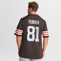 Cleveland Browns Luke Floriea Nike Brown Team Game Jersey