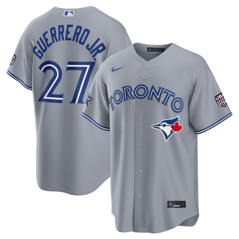 2026 All-Star Game Toronto Blue Jays Vladimir Guerrero Jr. Nike Gray Replica Jersey