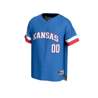 Kansas Jayhawks GameDay Greats NIL Pick-A-Player Lightweight Baseball Jersey - Royal