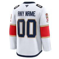 Florida Panthers Fanatics White Away Premium Custom Jersey