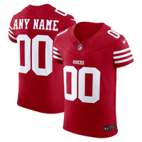 San Francisco 49ers Nike Scarlet Vapor F.U.S.E. Elite Custom Jersey