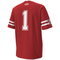 #1 Wisconsin Badgers Under Armour 1980 Throwback Home Replica Game Jersey - Red