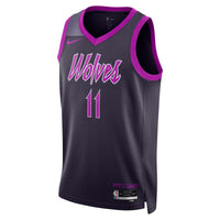 Minnesota Timberwolves Nike 2025/26 City Edition Swingman Jersey - Black - Naz Reid