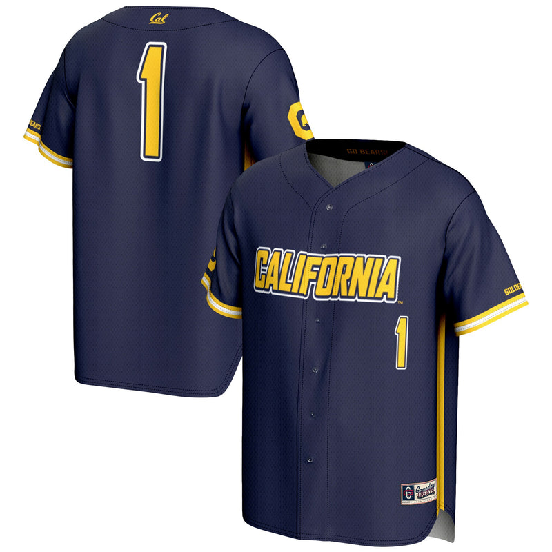 #1 Cal Bears GameDay Greats Lightweight Baseball Jersey - Navy