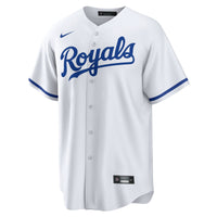 Kansas City Royals Maikel Garcia Nike White Home Replica Jersey