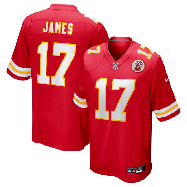 Kansas City Chiefs Richie James Nike Red Game Jersey