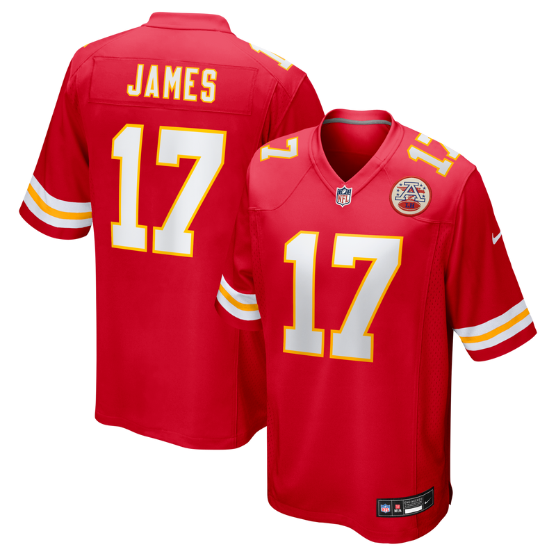 Kansas City Chiefs Richie James Nike Red Game Jersey