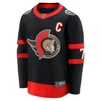 Ottawa Senators Brady Tkachuk Fanatics Black Home Breakaway Jersey