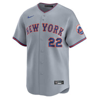 New York Mets Juan Soto Nike Gray Road Limited Player Jersey