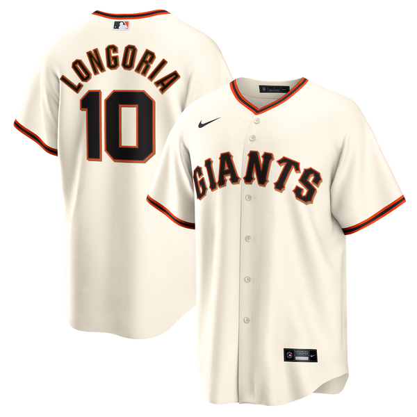 San Francisco Giants Evan Longoria Nike Cream Home Retired Player Replica Jersey
