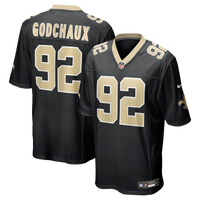New Orleans Saints Davon Godchaux Nike Black Team Game Jersey