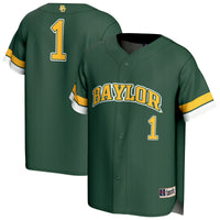 #1 Baylor Bears GameDay Greats Lightweight Collegiate Baseball Fashion Jersey - Green