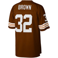 Cleveland Browns Jim Brown Mitchell & Ness Brown Big & Tall 1963 Retired Player Replica Jersey