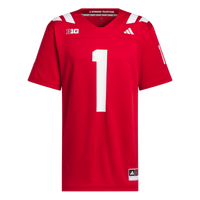 #1 Nebraska Huskers adidas Home Premier Jersey - Scarlet