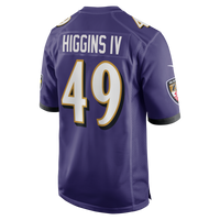 Baltimore Ravens Jay Higgins IV Nike Purple Team Game Jersey