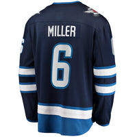 Winnipeg Jets Colin Miller Fanatics Navy Home Premier Breakaway Player Jersey