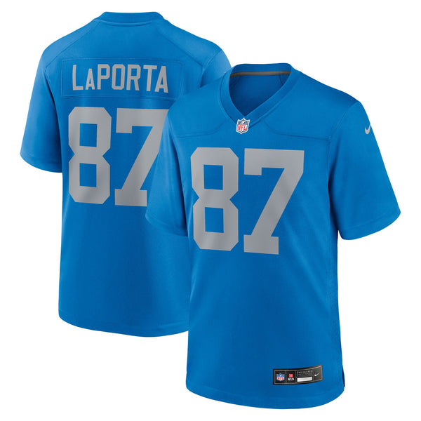 Detroit Lions Sam LaPorta Nike Blue Alternate Game Jersey