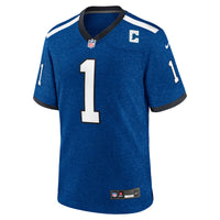 Indianapolis Colts Ahmad Sauce Gardner Nike Heather Royal Alternate 2 Indiana Nights Game Jersey