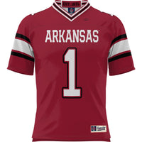 #1 Arkansas Razorbacks GameDay Greats Football Jersey - Cardinal