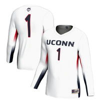 #1 UConn Huskies GameDay Greats Lightweight Volleyball Jersey - White