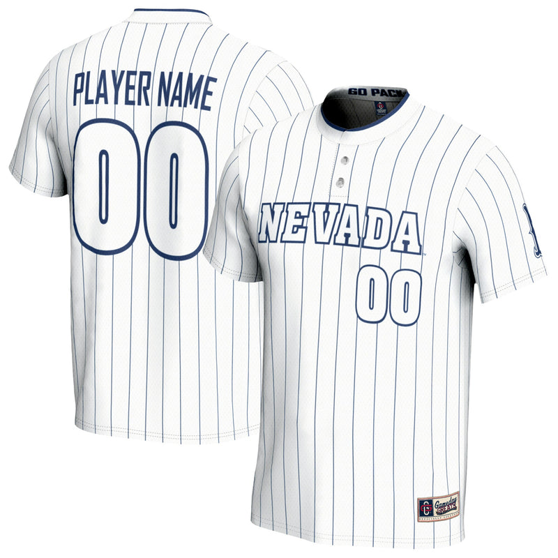 Nevada Wolf Pack GameDay Greats Lightweight Collegiate Softball NIL Pick-A-Player Fashion Jersey - White