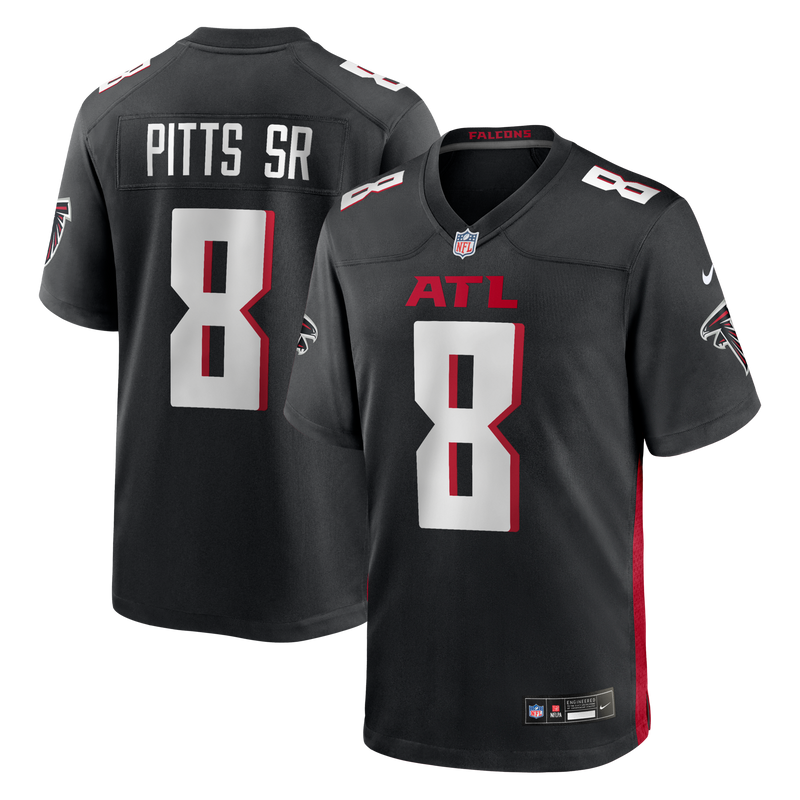 Atlanta Falcons Kyle Pitts Sr. Nike Black Team Game Jersey