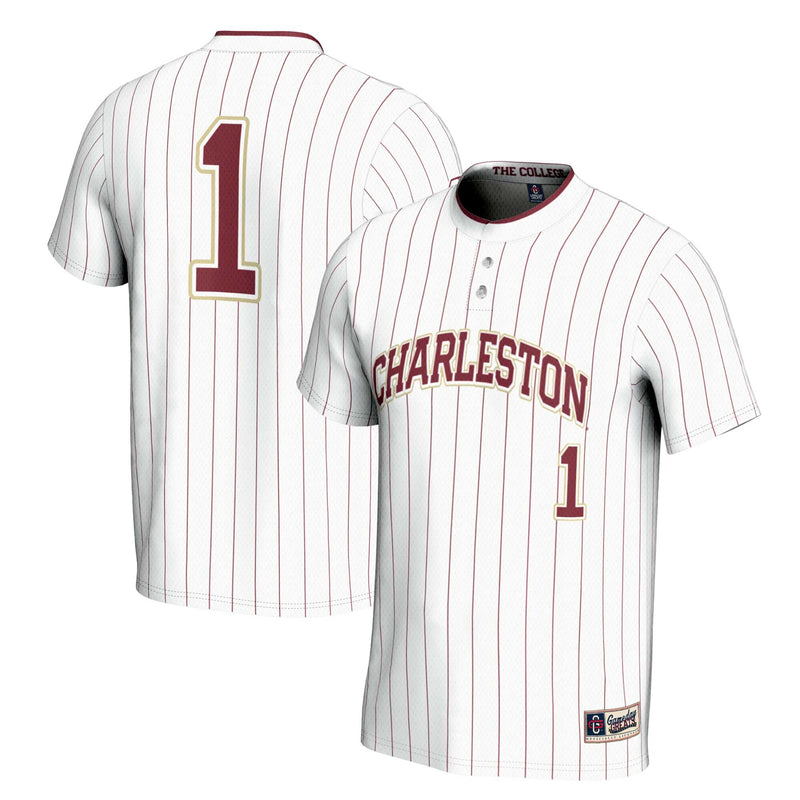 #1 Charleston Cougars GameDay Greats Lightweight Softball Jersey - White