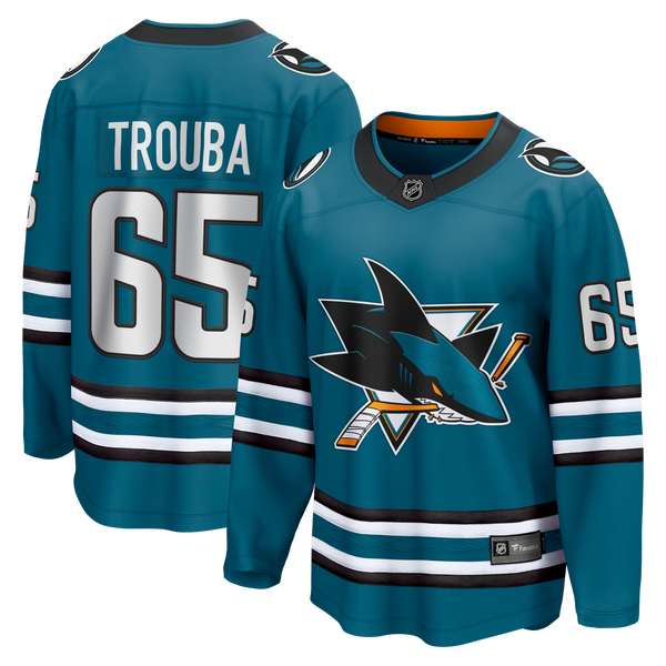 San Jose Sharks Jacob Trouba Fanatics Teal Home Breakaway Jersey