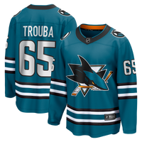 San Jose Sharks Jacob Trouba Fanatics Teal Home Breakaway Jersey