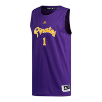 #1 ECU Pirates adidas Replica Basketball Jersey - Purple