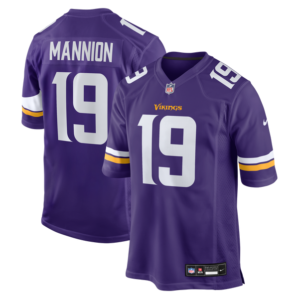 Minnesota Vikings Sean Mannion Nike Purple Game Jersey