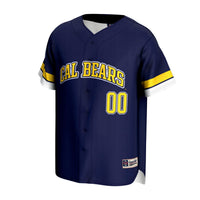 Cal Bears GameDay Greats NIL Pick-A-Player Lightweight Baseball Jersey - Navy