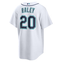 Seattle Mariners Luke Raley Nike White Home Replica Jersey