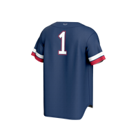 #1 Florida Atlantic Owls GameDay Greats Collegiate Baseball Fashion Jersey - Navy